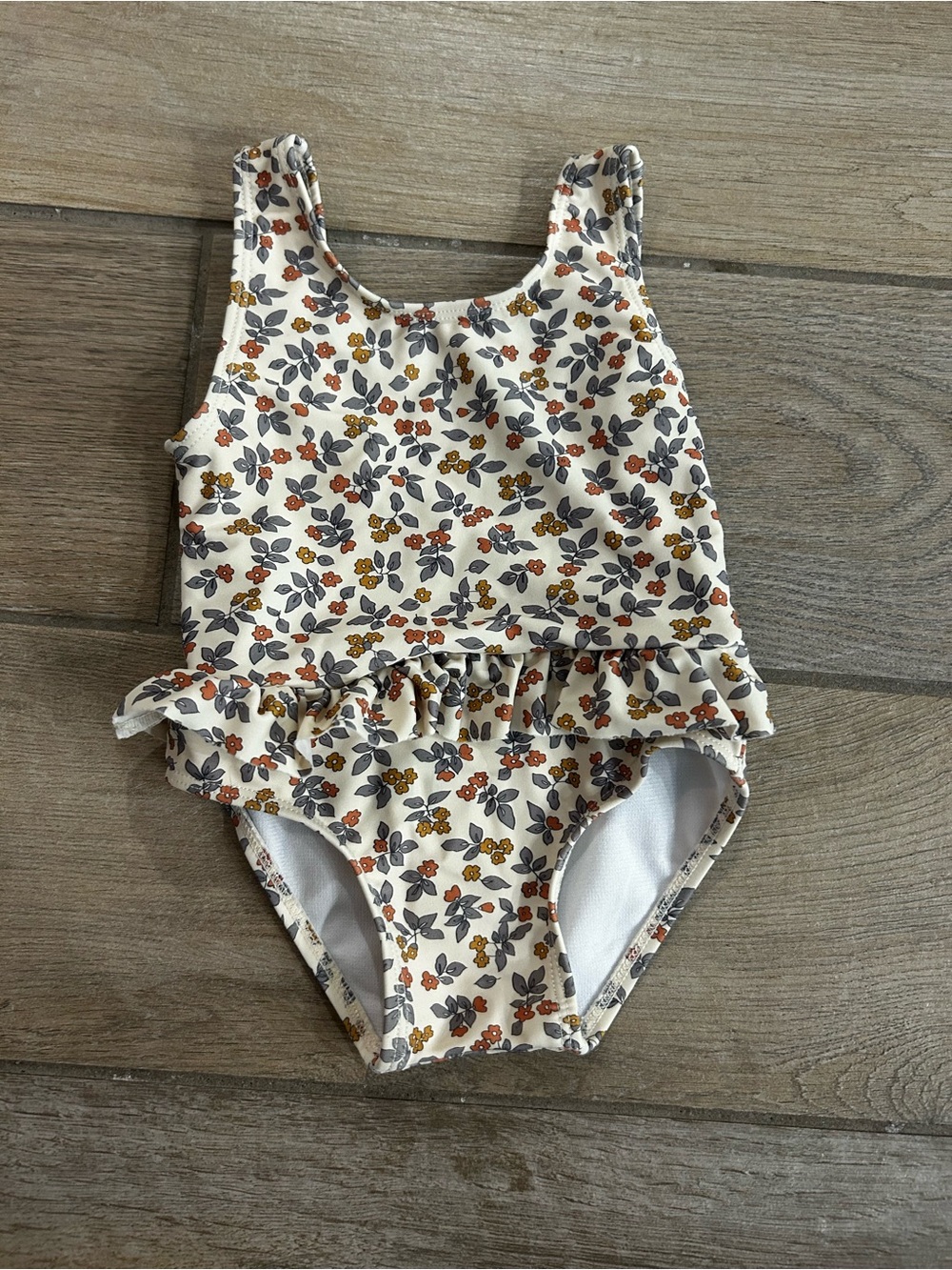 Rylee & Cru Floral Ruffle One-Piece Swimsuit